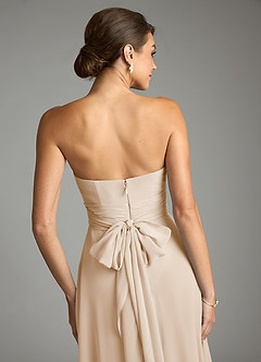 Azazie Tamira Suknie dla druhen Linia A Pofałdowany Szyfon Do ziemi Sukienka image5