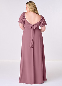 Barbie ♥ Azazie Bridesmaid Dresses Vintage Mauve A-Line Pleated Chiffon Dress image8