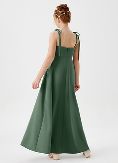 Azazie Rosey Junior Eucalyptus A-Line Sweetheart Neckline Stretch Crepe Dress image6