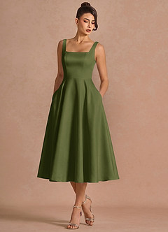 Brynn Olive Midi Dress image5