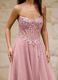 Brilliance Pink Glitter Prom Dress image5