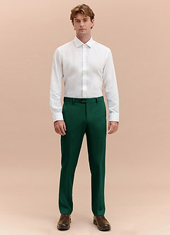front James Emerald Structured Stretch Dress Pants