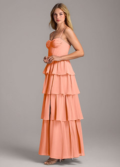 Azazie Alanna Bridesmaid Dresses Sunset A-Line Sweetheart Neckline Chiffon Dress image6