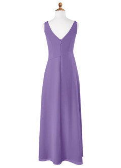 Azazie Kori Junior Tahiti A-Line Ruched Chiffon Dress image5