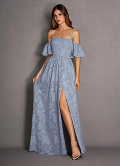 Maxi jurk Kallista Poederblauw image3