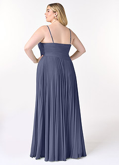 Azazie Vini Bridesmaid Dresses Stormy A-Line V-Neck Pleated Chiffon Dress image8
