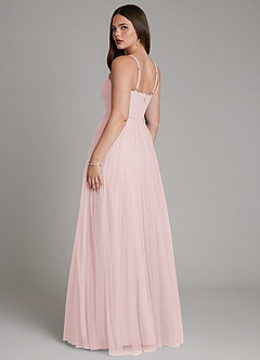Azazie Teagan Bridesmaid Dresses Blushing Pink A-Line Sweetheart Neckline Tulle Dress image5