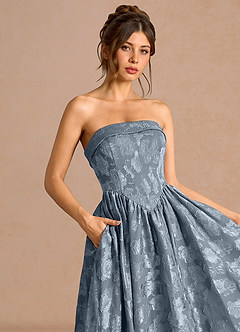 Sadie Dusty Blue Midi Dress image6