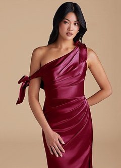 Xyla Merlot Bow Maxi Dress image2