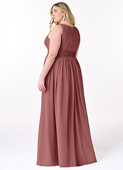 Azazie Harper Brautjungfernkleider A-Linie Plissee Chiffon Kleid Amethyst image7