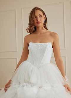 Christian Siriano Bridal for Azazie 2008 Wedding Dresses Diamond White Ball-Gown Sequins Tulle Dress image9
