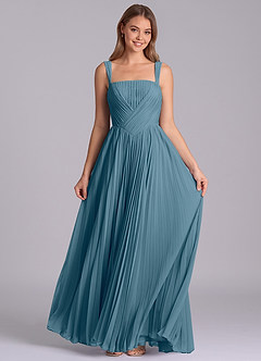 Azazie Mina Bridesmaid Dresses Bermuda A-Line Pleated Chiffon Dress image4