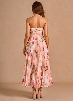 Celestine Abstract Bouquet Floral Midi Dress image2