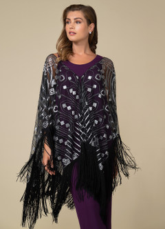 front Azazie Milora Long Shawl