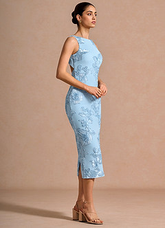 Taylin Sky Blue Midi Dress image4