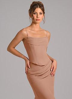 Azazie Sorrel Suknie dla druhen Syrena Gorset Szyfon Do ziemi Sukienka image8