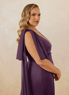 Christian Siriano Bridal for Azazie 1011 Robes de demoiselle d'honneur Robe Sirène en Satin extensible Arc Prune image18