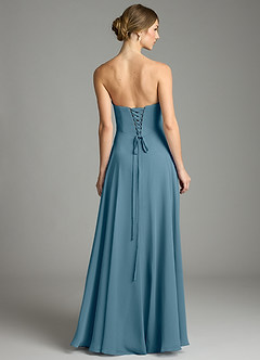 Azazie Ayla Abiti da Damigella Abito A-Line in Chiffon Scollo a Cuore Bermuda image4