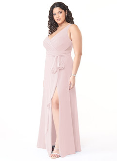 Azazie Alva Bridesmaid Dresses A-Line Convertible Pleated Chiffon Floor-Length Dress image9