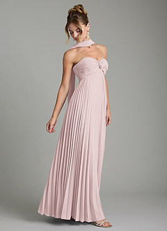 Azazie Tempest Bridesmaid Dresses Blushing Pink Empire Corset Chiffon Convertible Dress image7