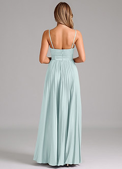 Azazie Tyla Bridesmaid Dresses Mist A-Line Sweetheart Neckline Stretch Satin Dress image2