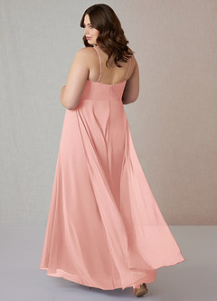 Azazie Emerald Bridesmaid Dresses Rosette A-Line Ruffled Chiffon Dress image8