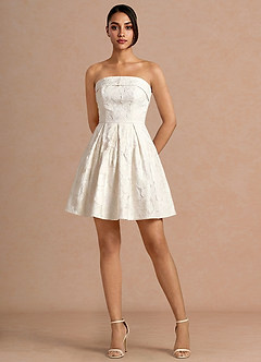 Quessia French White Mini Dress image4