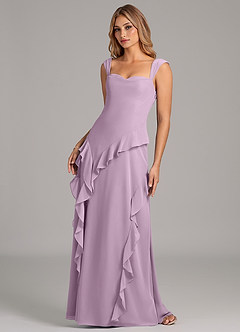 Azazie Sloane Bridesmaid Dresses Wisteria A-Line Sweetheart Neckline Chiffon Dress image6