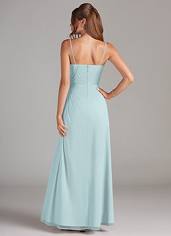 Azazie Aliani Bridesmaid Dresses Mist Sheath Strapless Chiffon Convertible Dress image3