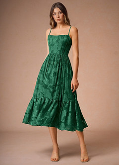 Vestido Verde Oscuro Midi Eole image3