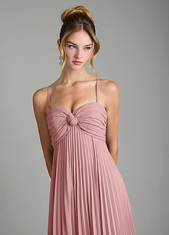 Azazie Tempest Bridesmaid Dresses Dusty Rose Empire Corset Chiffon Convertible Dress image2