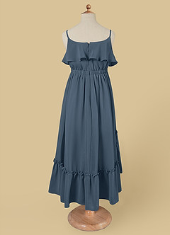 Azazie Karmen Flower Girl Dresses Neptune A-Line Ruched Chiffon Dress image7