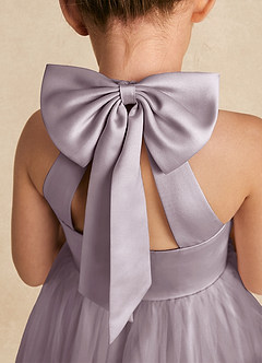 Azazie Bev Flower Girl Dresses Dusk A-Line Convertible Tulle Dress image5