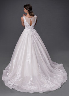 Azazie Sedona Wedding Dresses Ball-Gown Tulle Chapel Train Dress image3
