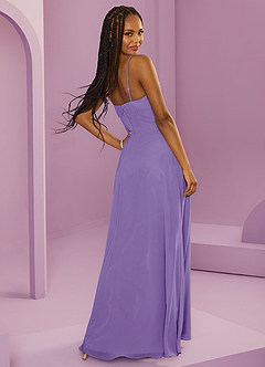 Barbie ♥ Azazie Robes de demoiselle d'honneur Robe Trapèze en Mousseline de soie avec poches Tahiti image6