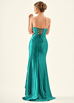Cerys Peacock Corsat Prom Dress image2