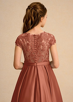 Azazie Bunny Junior Formal Flower Girl Klänningar Klä Balklänning i Spets image7