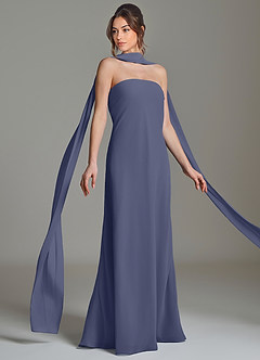 Azazie Ilana Bridesmaid Dresses Stormy A-Line Strapless Chiffon Dress image5