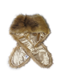 front Azazie Sincerity Faux Fur Wrap