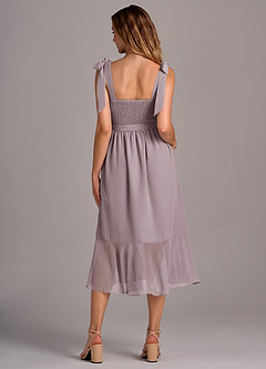 Azazie Deb Bridesmaid Dresses Dusk A-Line with Pockets Chiffon Convertible Dress image6