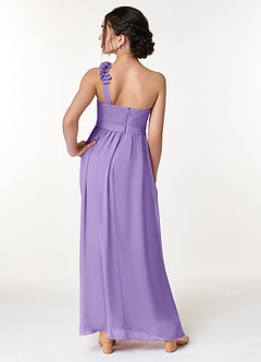 Azazie Flower Junior Tahiti A-Line Pleated Chiffon Dress image6