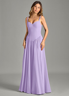 Azazie Evadina Suknie dla druhen Linia A Gorset Szyfon Do ziemi Sukienka image4