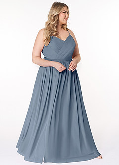 Azazie Cora Bridesmaid Dresses Twilight A-Line Pleated Chiffon Dress image9