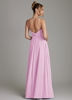 Azazie Elita Brudepigekjoler En streg Plisseret Chiffon Gulv-længde Kjole image7