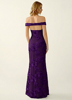 Lowlala Plum Lace Prom Dress image2