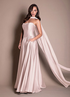 Carina Powder Pink Two Piece Dress Ready to Ship | Azazie CA