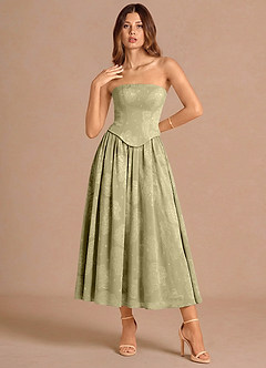 Isaura Celadon Midi Dress image4