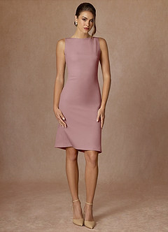 Kennedy Dusty Rose Structured Stretch Dress