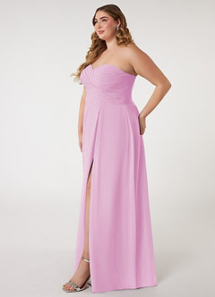 Azazie Arabella Allure Final Sale Candy Pink A-Line Sweetheart Neckline Chiffon Convertible Dress image16