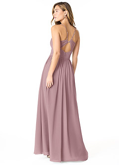 Azazie Cora Bridesmaid Dresses A-Line Pleated Chiffon Floor-Length Dress image3